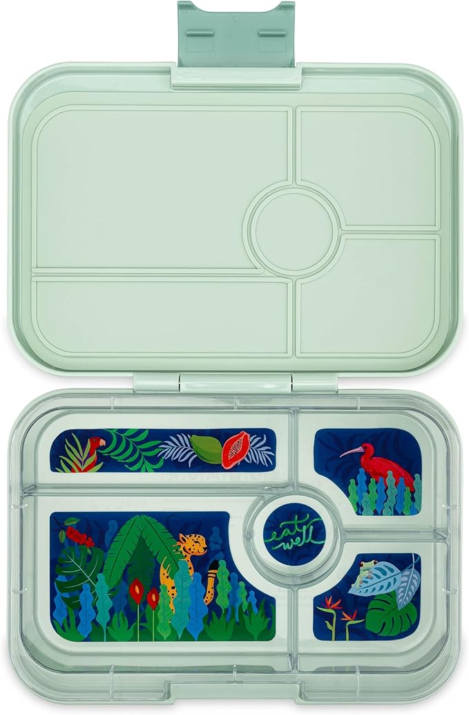 Yumbox TAPAS 5 compartment Larger Size Leakproof Bento Lunch Box for Kids, Teens and Adults (Pistachio Green)