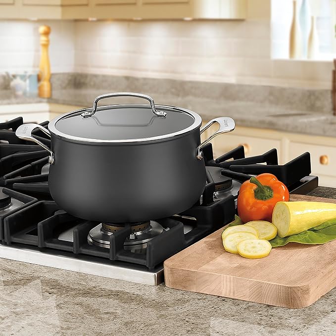 Cuisinart Contour 5-Quart PURELYCERAMIC™ Nonstick PFAS Free Hard-Anodized Dutch Oven with Cover, 6445C-22
