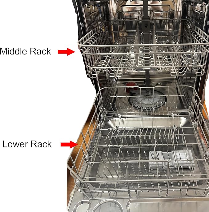【2026 UPGRADED】DD82-01074A Middle Rack Assembly Replacement Parts Fit for Samsung Dishwasher Dishrack DW80R5061,DW80R5060,DW80K7050UG,DW80K5050US Series