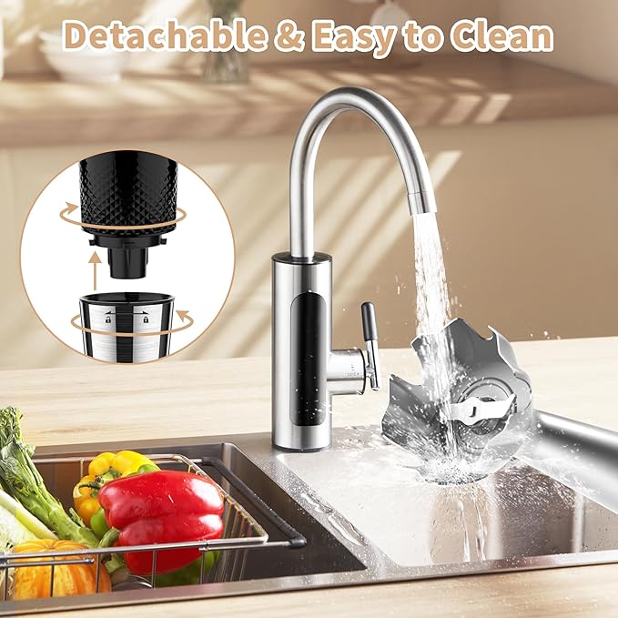 Toogel Cordless Immersion Blender, Electric Hand Blender with 21-Speed & 3-Angle Adjust, USB Rechargeable, BPA-Free & Dishwasher Safe for Baby Food, Smoothies, Soup (Black)