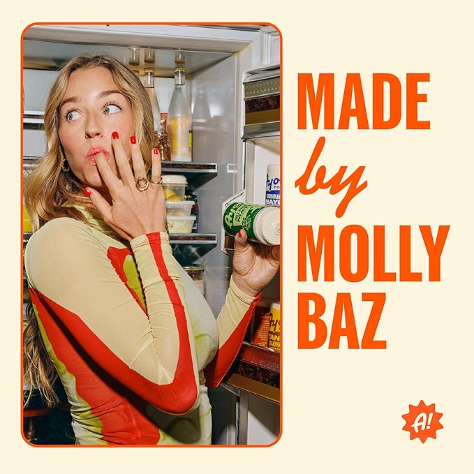 Ayoh Foods, Mayo Gone Wild, Made by Molly Baz - Easy to Squeeze, Perfect for; Sandwiches, Burgers, Fries, Nuggets, Wraps & Dips (Hot Giardinayo)