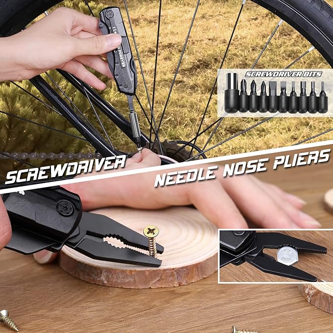 Gifts for Boyfriend Husband,Multitool Pocket Knife "I LOVE YOU",Anniversary Birthday Christmas Valentines Day Gifts for Him,Unique Camping Hunting Cycling Gift Ideas for Men