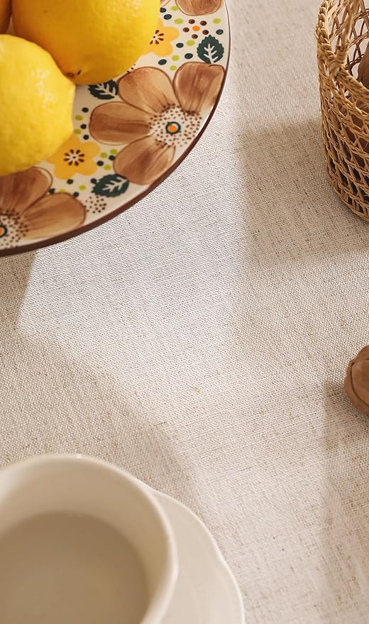 patdrea Designer Square Tablecloth,Pineapple Pattern Linen Tropical Style Tablecloths,Fall Table Cover Cloth Decor for Kitchen Dining Christmas,Tea Party,Thanksgiving,67"x67"-Pineapple B