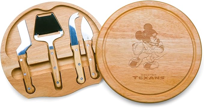 PICNIC TIME NFL unisex-adult NFL Mickey Circo Cheese Cutting Board & Tools Set