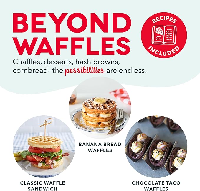 Dash Mini Waffle Maker- Compact Electric Iron for Creative Homemade Treats - Nonstick Surface - Easy-to-Clean - Perfect for Kids & Families - Aqua,(Pack of 6)