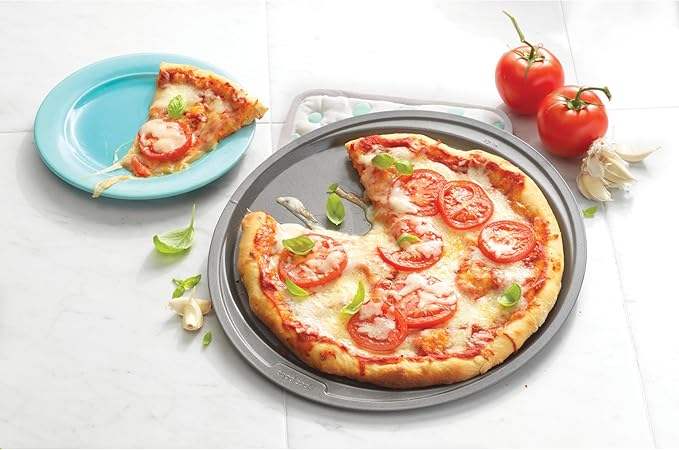 GoodCook Everyday Nonstick Steel Pizza Pan, 12", Gray