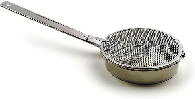 RSVP International Kitchen Roasting Collection Dishwasher Safe, Nut/Seed Toasting Pan, Stainless Steel