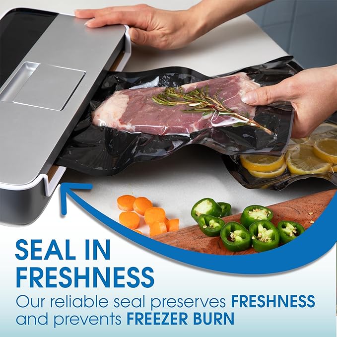 Spartan Industrial 6" X 10" Vacuum Sealer Bags - 100 Count BPA-Free Food Storage Bags for Marinating, Freezing, Sous Vide Cooking