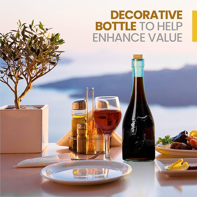 BULK PARADISE Decorative 6 Pack Clear Glass Bottles and Small Mini 12 Pack Clear Glass Bottles