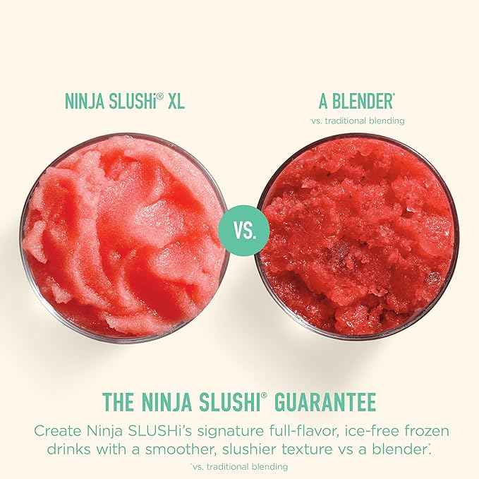 Ninja SLUSHi XL Smart Frozen Drink Maker & Slushi Machine | With SlushAssist Technology |128 oz. Capacity | Sodas, Margaritas, Frappes, Milkshakes & More | Crema | FS601BR