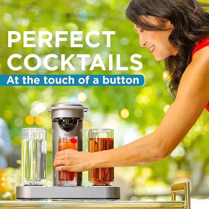 Bartesian Premium Cocktail and Margarita Machine for The Home Bar with Push-Button Simplicity and an Easy to Clean Design (55300)