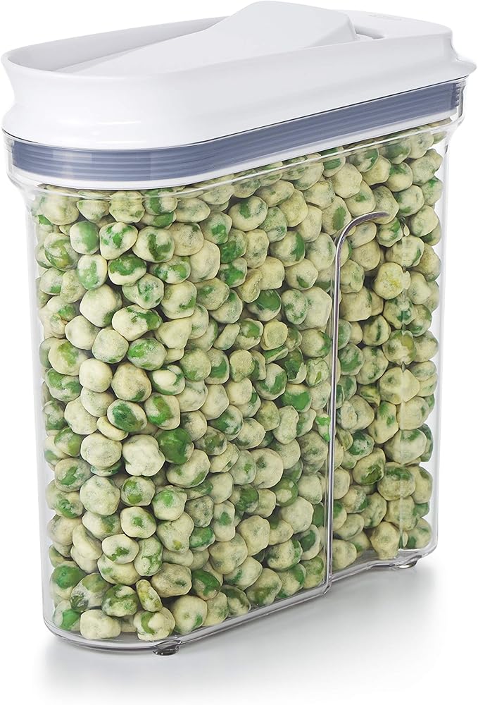 OXO Good Grips Mini All Purpose Dispenser – 1.2 Qt for Nuts and More,Clear,1.2 Qt - Nuts