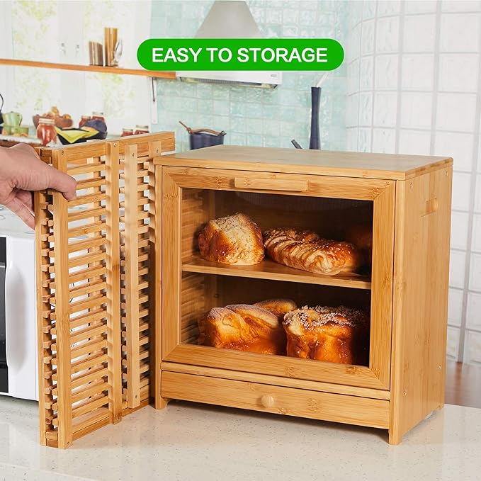 NOVAYEAH Bamboo Dish Drying Rack-2 Tier, Collapsible Small Dish Rack with Utensil Holder, Wooden Drying Rack for Kitchen Counter, Apartment Essentials Kitchen Plate Holder Organization 34 pcs Grid
