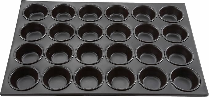 Winco 24-Cup Non-Stick Muffin and Cake Pan, Aluminum