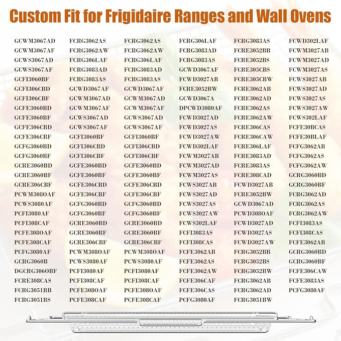 Air Fryer Tray for Frigidaire, Amana 30 inch Gas Range Oven, Air Fryer Basket Tray Set for Frigidaire Wall Ovens Ranges, Universal Stainless Steel Air Fryer Tray, Mesh Air Fryer Basket for Gas Grill