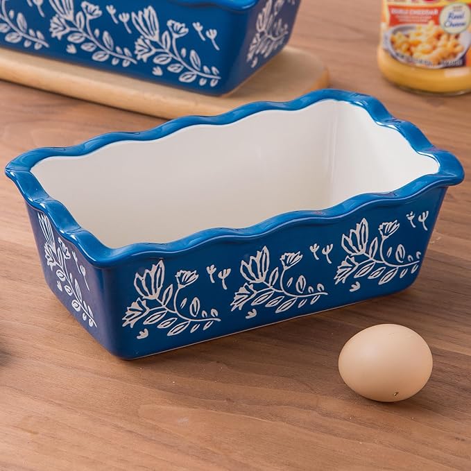 Wisenvoy Loaf Pan Bread Pan Ceramic loaf pans for baking Porcelain Baking Pans Nonstick Bread Pans for Baking