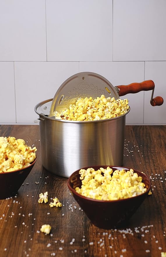 Amish Country Popcorn | All-In-One Kernel Packs | Pre-Measured for Popcorn Machines and Includes Hulless Popcorn, Oil & Salt (Medium White Kernels, Oil & Seasoning - 10.75 oz - Pack of 24)