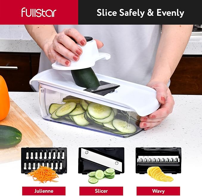 8 in 1 Vegetable Chopper + 2pcs Silicone Lid