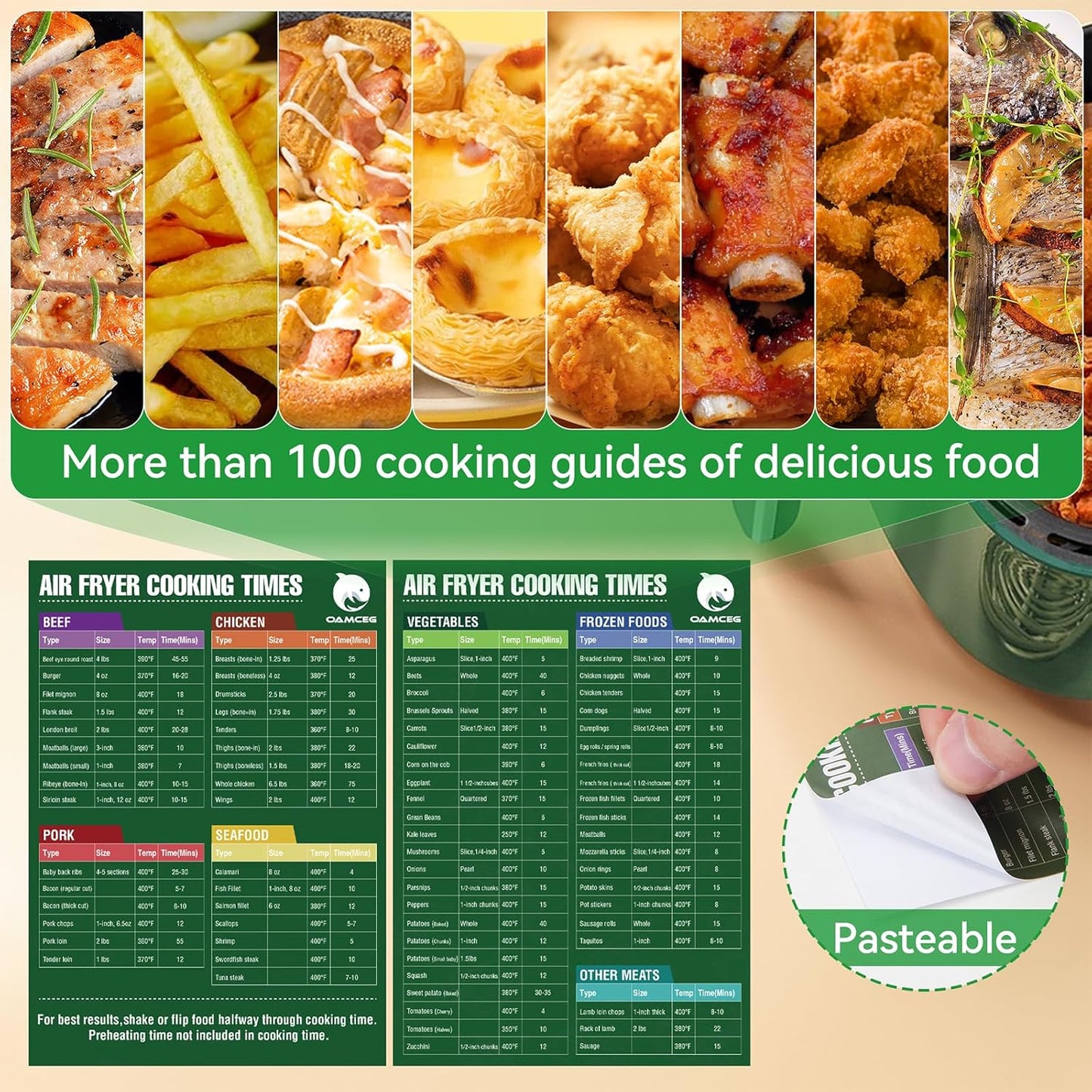 Air Fryer Liners,125 PCS Round Non-stick Disposable Paper Liners for 5-8QT, OAMCEG 8 inch Air Fryer Parchment Baking Paper for Frying, Baking, Cooking, Roasting and Microwave