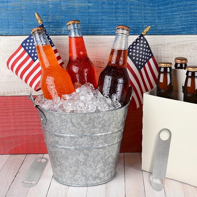 30 Pcs Flat Bottle Opener 7 Inch Stainless Steel Beer bottle Openers Heavy Duty Bar Blade Solid Bottle Cap Opener Funny Bartender Bottle Opener for Kitchen Restaurant Party Supplies,Silver
