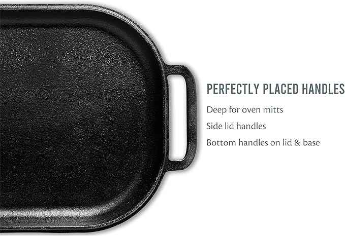 Challenger Bread Pan Cast Iron Loaf Pan with Lid + Care Kit for Artisan Sourdough and Homemade Bread Baking, Pre-Seasoned, Heavy Duty, Oven Safe, Made in USA