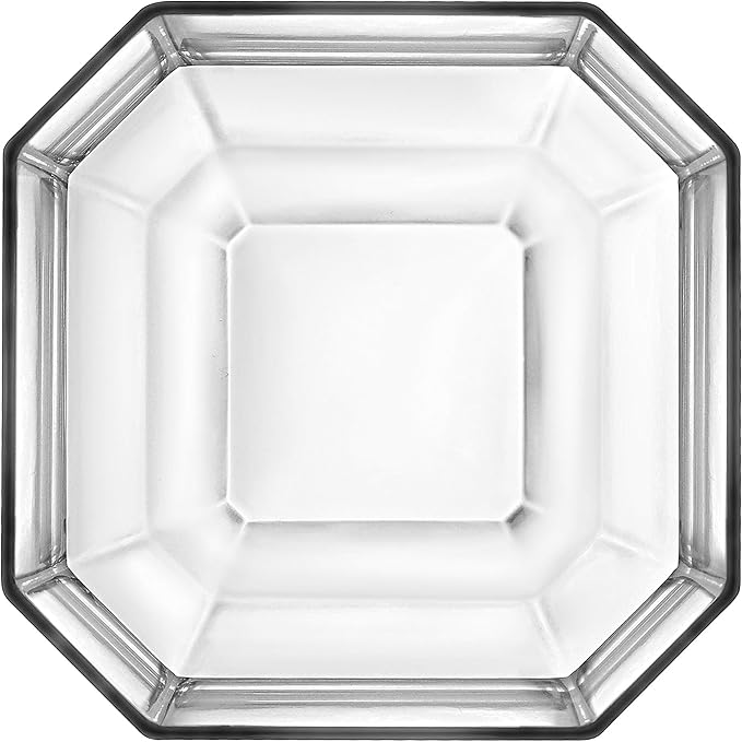 Barski Glass Large Centerpiece Octagon Bowl/Tray - 13" D European Quality - 13" Diameter - Serving Bowl - Made in Europe