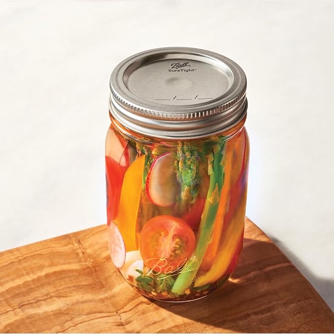 Ball Mason Jar Lids, Regular Mouth, 12 CT (Pack of 6)