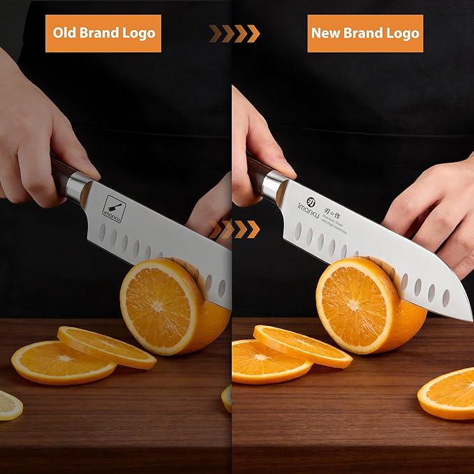 imarku Chef Knife 7 Inch Kitchen Knife Ultra Sharp Santoku Knife - High Carbon Japanese Chefs Knife, Kitchen Gadgets 2025, Apartment Essentials, Birthday Gifts for Him Her, Best Gifts for Women Men