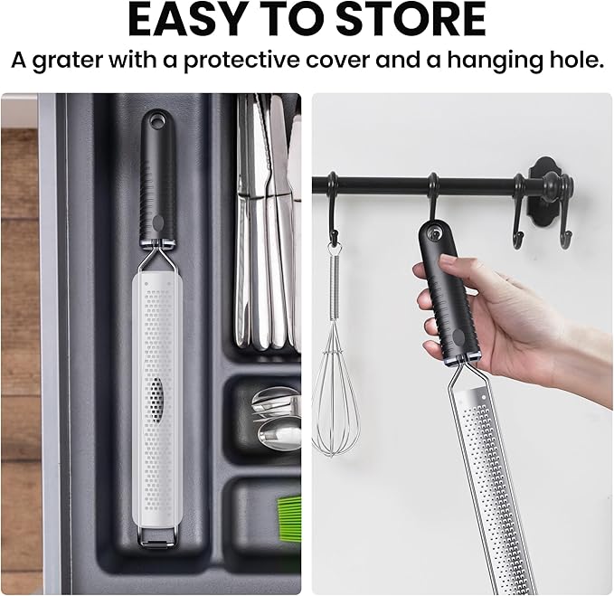 Lemon Zester with Non-Slip Handle,Cheese Grater for Kitchen,15 inch