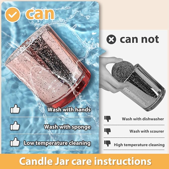 Thick Candle Jars for Making Candles 12 Pcs, 7 OZ Empty Jars with Wood Lids for Candle Making, Sample Container, Rose Pink