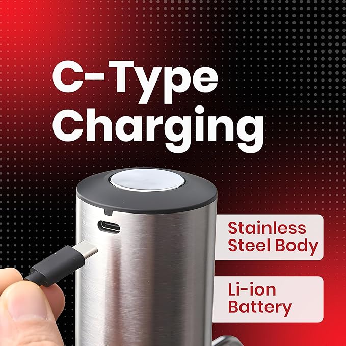 4-in-1 Rechargeable Electric Wine Opener Set with Aerator, Vacuum Stopper & Foil Cutter – Stainless Steel Portable Wine Bottle Opener Kit for Home Bar & Gifting