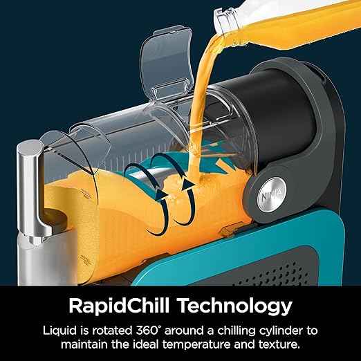 Ninja SLUSHi Professional Frozen Drink Maker with RapidChill Technology, 88 oz. Frozen Drink & Slushie Machine, 2 Preset Programs, Frozen Margaritas, and More, Premium Accents, Teal, FS299 (Renewed)