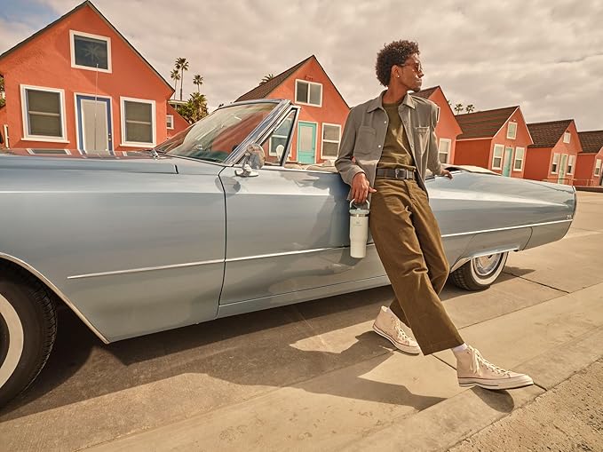 STANLEY IceFlow 2.0 Flip Straw Tumbler with Handle 30 oz | Twist On Lid and Flip Up Straw | Leakproof Water Bottle | Insulated Stainless Steel | BPA-Free | Daffodil