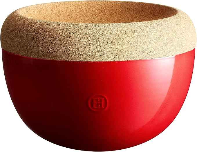 Emile Henry Deep Food Storage Bowl, 10.6 x 7.3in, Burgundy