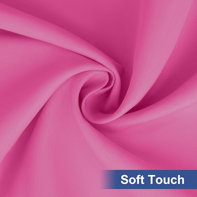 homing Rectangle Table Cloth Cover, Waterproof Polyester Elastic Fitted Tablecloth, Fits for 4 Foot Folding Tables, Washable Table Protector for Picnic, Camping, Outdoor (Rose Pink, 24" x 48")