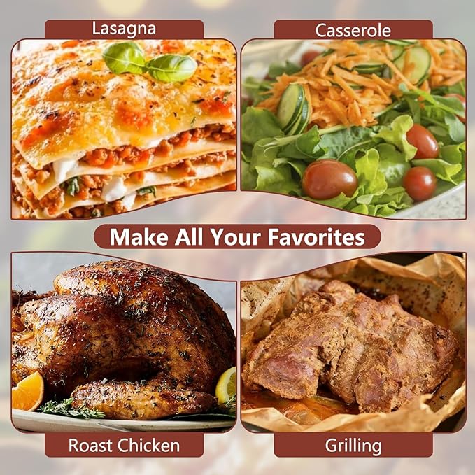 KEESHA 9x13 Inch Cast Iron Detroit Pizza Pan, Pre-Seasoned 4.8 Quart Deep Baking Dish for Casserole, Focaccia, Lasagna, Sicilian Bread, Oven & Grill Safe