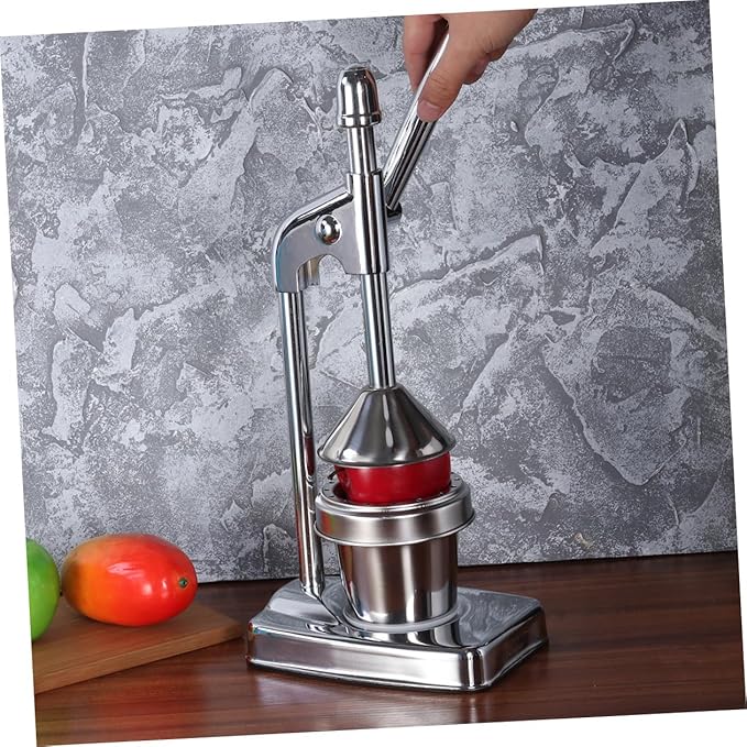 GLEAVI Stainless Steel Manual Citrus Juicer Hand Press Juicer for Fruits and Vegetables Effortless Extraction Easy to Clean for Home Use