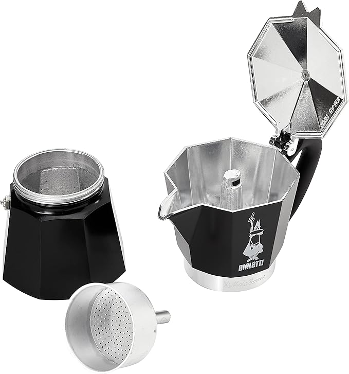Bialetti Moka Express Iconic Italian Stovetop Espresso Maker (Green/Red, Makes 1/2 Cups)