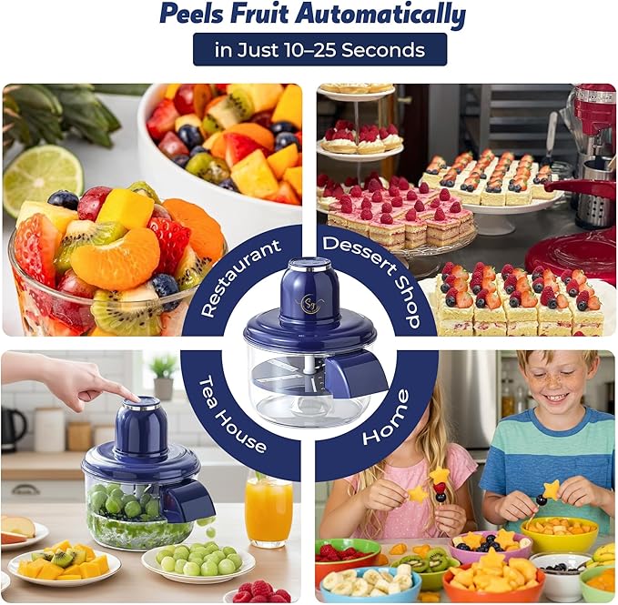 Automatic Grape Peeler Machine, Electric Garlic & Cherry Tomato Skin Remover Tool for Small Fruits (Autamatic Grape Peeler)