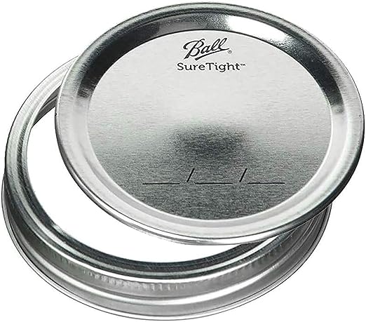 Ball - 64oz Wide Mouth Jars with Lids & Bands 5 Pack Jars | Half Gallon Large Glass Mason Jar for Food Storage with airtight Lid, 0.5 Gallon Glass Jar with Lid and Bands, Set of 5