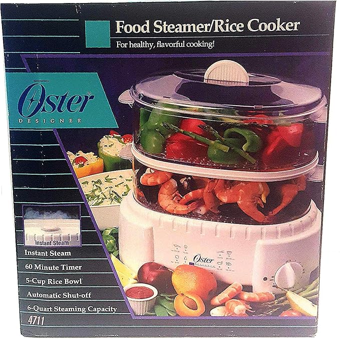 Oster 4711 Designer Large 6 Quart Capacity Food Steamer and Rice Cooker