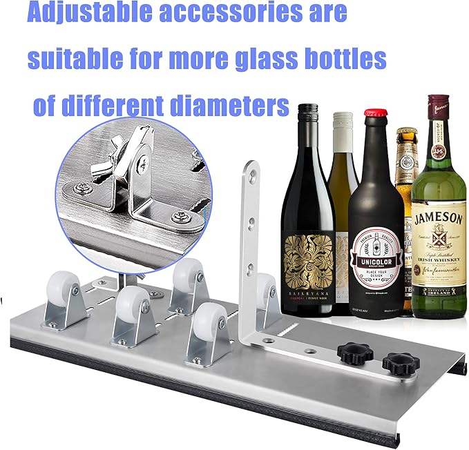 Kalawen Glass Bottle Cutter, Upgrade Bottle Cutter & Glass Cutter Kit for Bottles, Wine Glass Bottle Cutter Tool to Cut Bottles Wine Beer Liquor Whiskey Champagne (Only for Round Bottles)