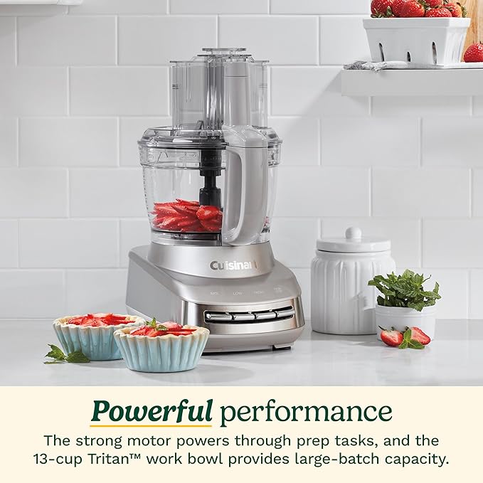Cuisinart FP-130SS Core Custom 13-Cup Multifunctional Food Processor, Silver Sand