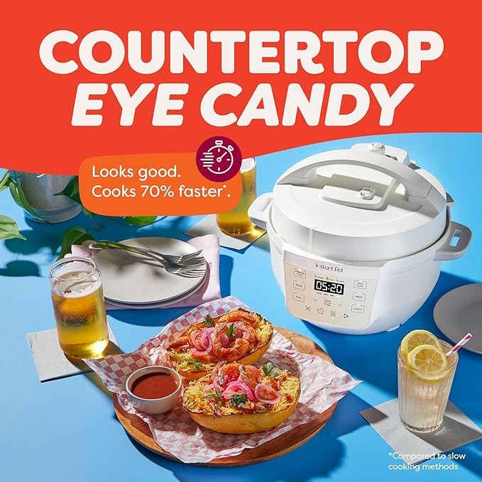 Instant Pot 4QT RIO Mini 7-in-1 Multi-Cooker, Pressure Cooker, Slow cook, Sauté, Steam, Rice Maker, Yogurt, & Warmer, Sea Salt, 4 Quarts