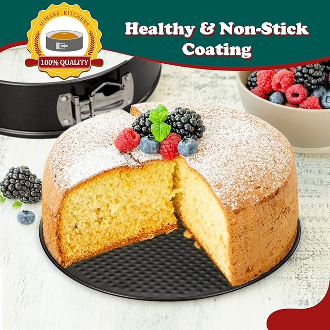 HIWARE 6 Inch Non-stick Springform Pan with Removable Bottom - Leakproof Cheesecake Pan, Compatible with 3 Qt Instant Pot