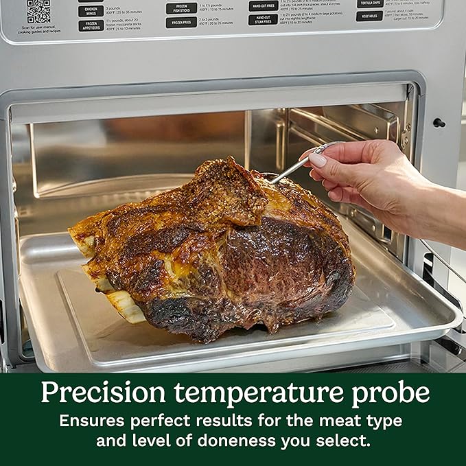 Cuisinart 15-in-1 Extra-Large Digital Air Fryer Oven with 9"x13" 2-in-1 Pan, Air Fry 4 Lbs of Wings, Cook a 13 Lb Turkey or 5+ Lb Chicken, Toast 9 Slices of Bread, and Bake a 13" Pizza, TOA-112