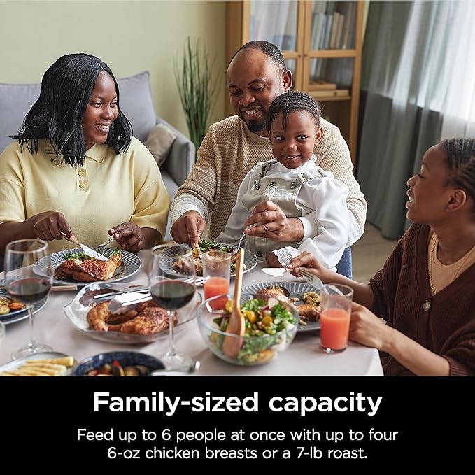 Ninja MC1101 Foodi Everyday Possible Cooker Pro, 8-in-1 Versatility, One-Pot Faster Cooking Replaces 10 Tools, Family-Sized Capacity with Adjustable Temp Control, 6.5 quarts, Midnight Blue