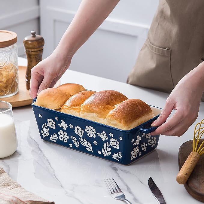 Wisenvoy Bread Pan Loaf Pan Ceramic Bread Pans for Baking Meatloaf Pan Nonstick Loaf Pans