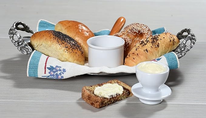 Butter Bell - White Petit Butter Bell Crock - Set Of Two - 2.5"x3" - Holds 2.5 tbsp of butter