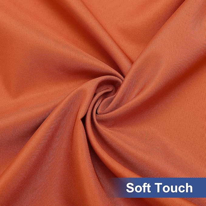 homing Rectangle Table Cloth Cover, Waterproof Polyester Elastic Fitted Tablecloth, Fits for 6 Foot Folding Tables, Washable Table Protector for Fall, Thanksgiving, Harvest Party (Rust, 30" x 72")